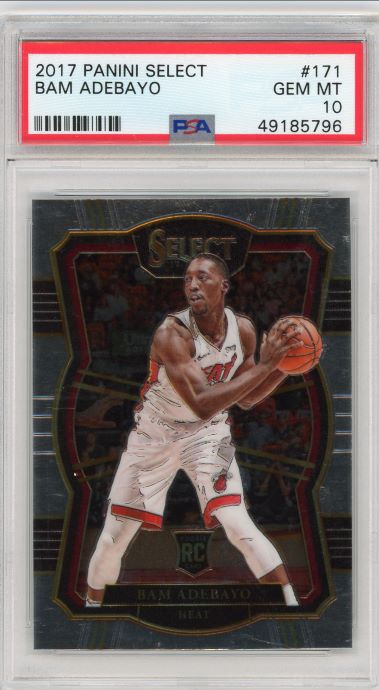 2017-18 Select Bam Adebayo Premier Level Rookie #171 PSA 10