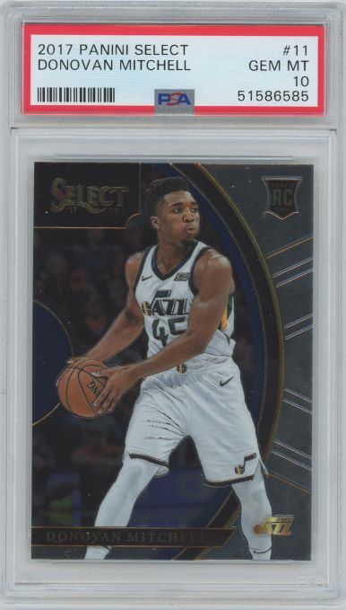 2017 Panini Select Donovan Mitchell Rookie #11 PSA 10