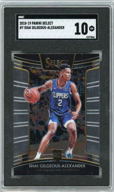 2018-19 Panini Select Concourse Shai Gilgeous-Alexander Rookie #7 SGC 10