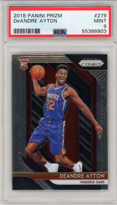 2018 Panini Prizm DeAndre Ayton Rookie #279 PSA 9 Mint