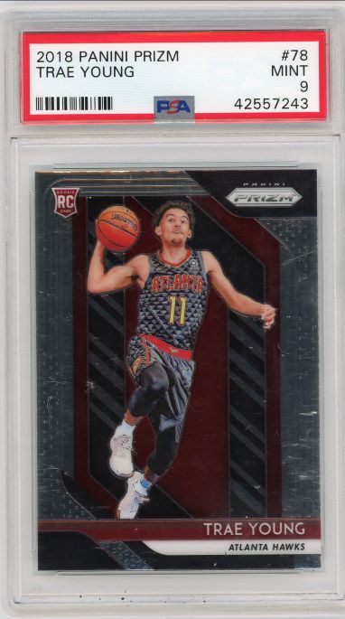 2018-19 Panini Prizm Trae Young Rookie #78 PSA 9