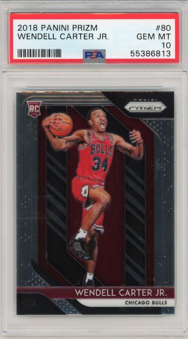 2018-19 Panini Prizm Basketball Wendell Carter JR Rookie #80 PSA 10 GEM