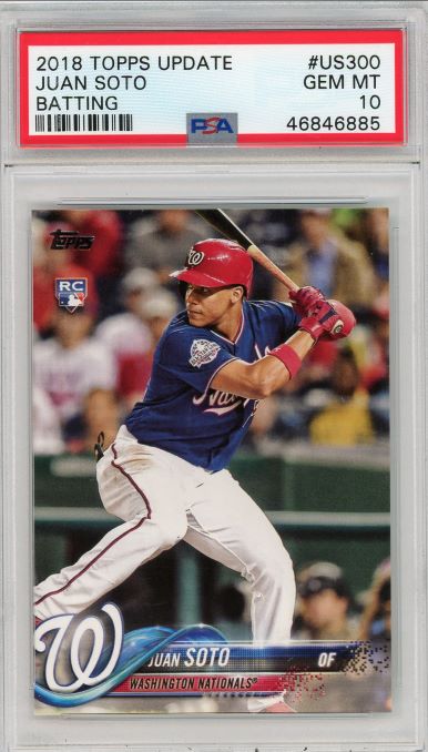 2018 Topps Update Juan Soto Rookie #US300 PSA 10  Rookie