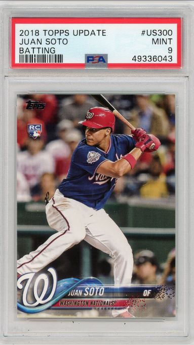 2018 Topps Update Juan Soto Rookie #US300 PSA 9