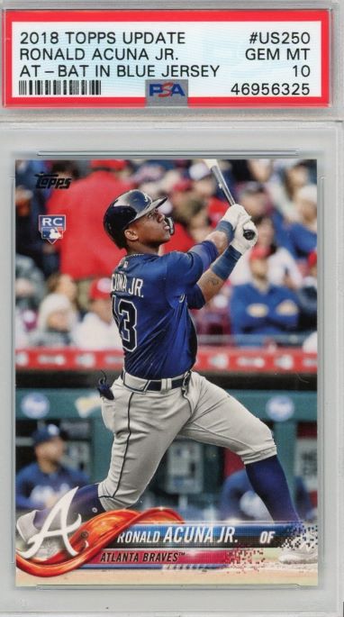 2018 Topps Update Ronald Acuna Jr Rookie #US250 PSA 10