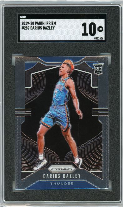 2019-20 Prizm Darius Bazley Rookie #289 SGC 10