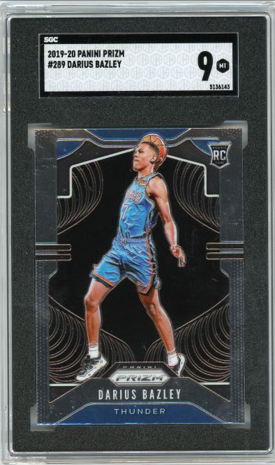 2019-20 Prizm Darius Bazley Rookie #289 SGC 9