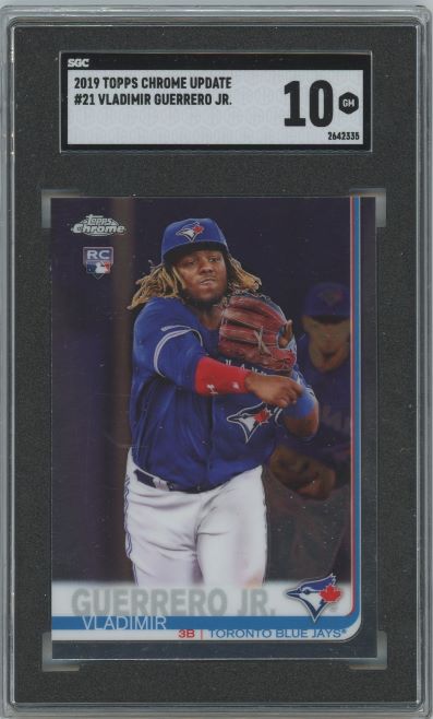 2019 Topps Chrome Update Vladimir Guerrero Jr. Rookie #21 SGC 10