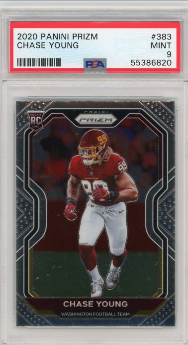 2020 Panini Prizm Chase Young Rookie #383 PSA 9