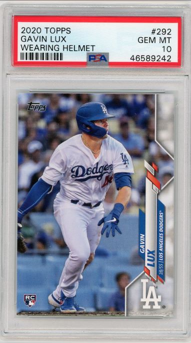 2020 Topps Gavin Lux Wearing Helmet Rookie #292 PSA 10