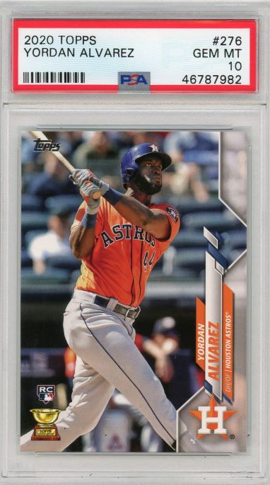 2020 Topps Series 1 Yordan Alvarez Rookie #276 PSA 10