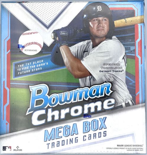 2021 Bowman Chrome Baseball Mega Box Factory Sealed Box