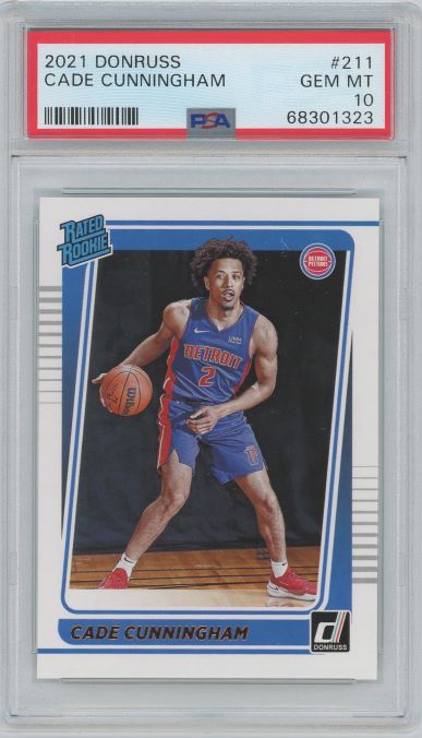 2021 Donruss Cade Cunningham Rated Rookies #211 PSA 10