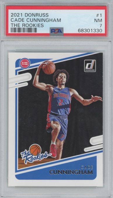 2021 Donruss Cade Cunningham The Rookies #1 PSA 7