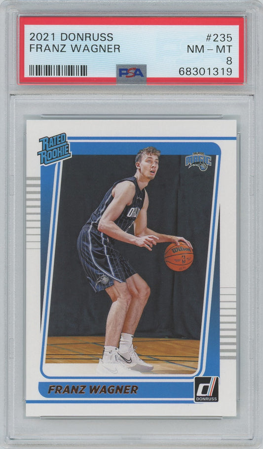 2021 Donruss Franz Wagner Rated Rookie #235 PSA 8