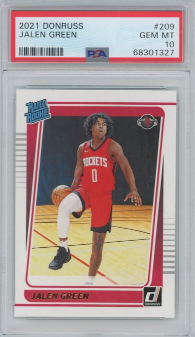 2021 Donruss Jalen Green Rated Rookie #209 PSA 10