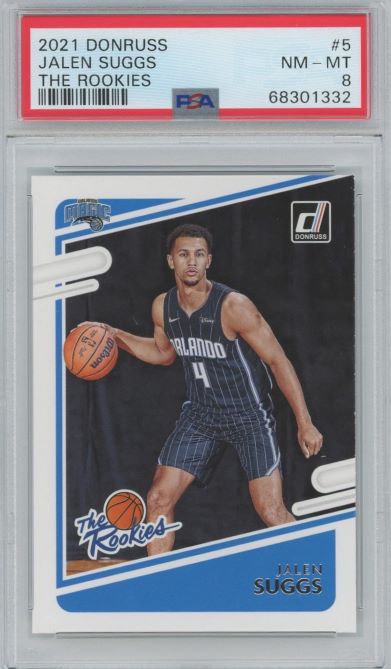 2021 Donruss Jalen Suggs The Rookies #5 PSA 8