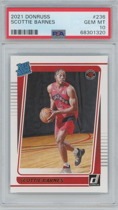 2021 Donruss Scottie Barnes Rated Rookie #236 PSA 10