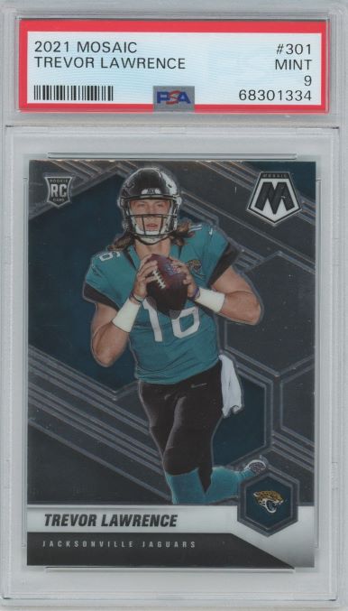 2021 Panini Mosaic Trevor Lawrence Rookie #301 PSA 9