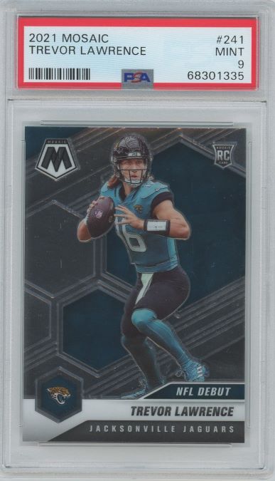 2021 Mosaic Trevor Lawrence NFL Debut #241 PSA 9