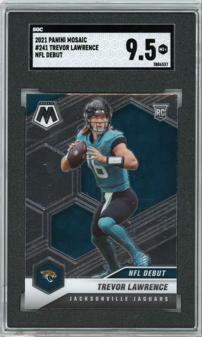 2021 Mosaic Trevor Lawrence NFL Debut #241 SGC 9.5