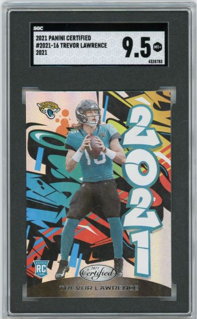 2021 Panini Certified Trevor Lawrence Graffiti Rookie SGC 9.5