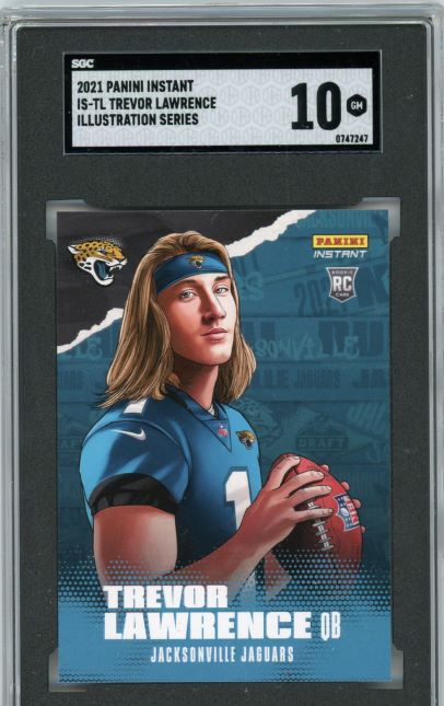 2021 Panini Instant Illustration Series Trevor Lawrence Rookie SGC 10