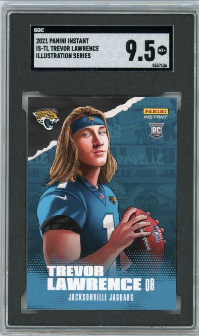 2021 Panini Instant Illustration Series Rookie Trevor Lawrence SGC 9.5