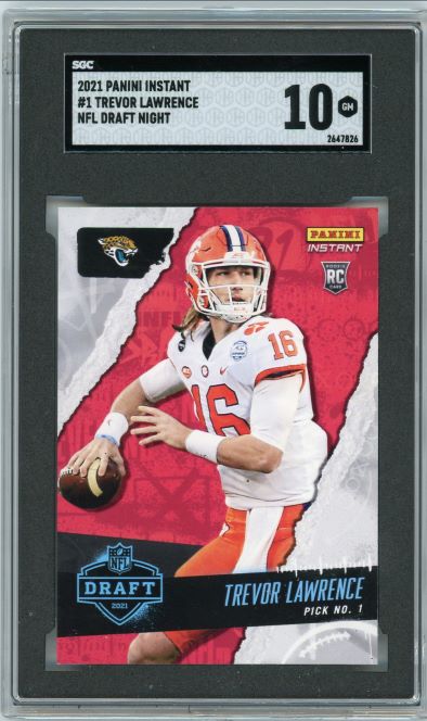 2021 Panini Instant Draft Trevor Lawrence Rookie #1 SGC 10