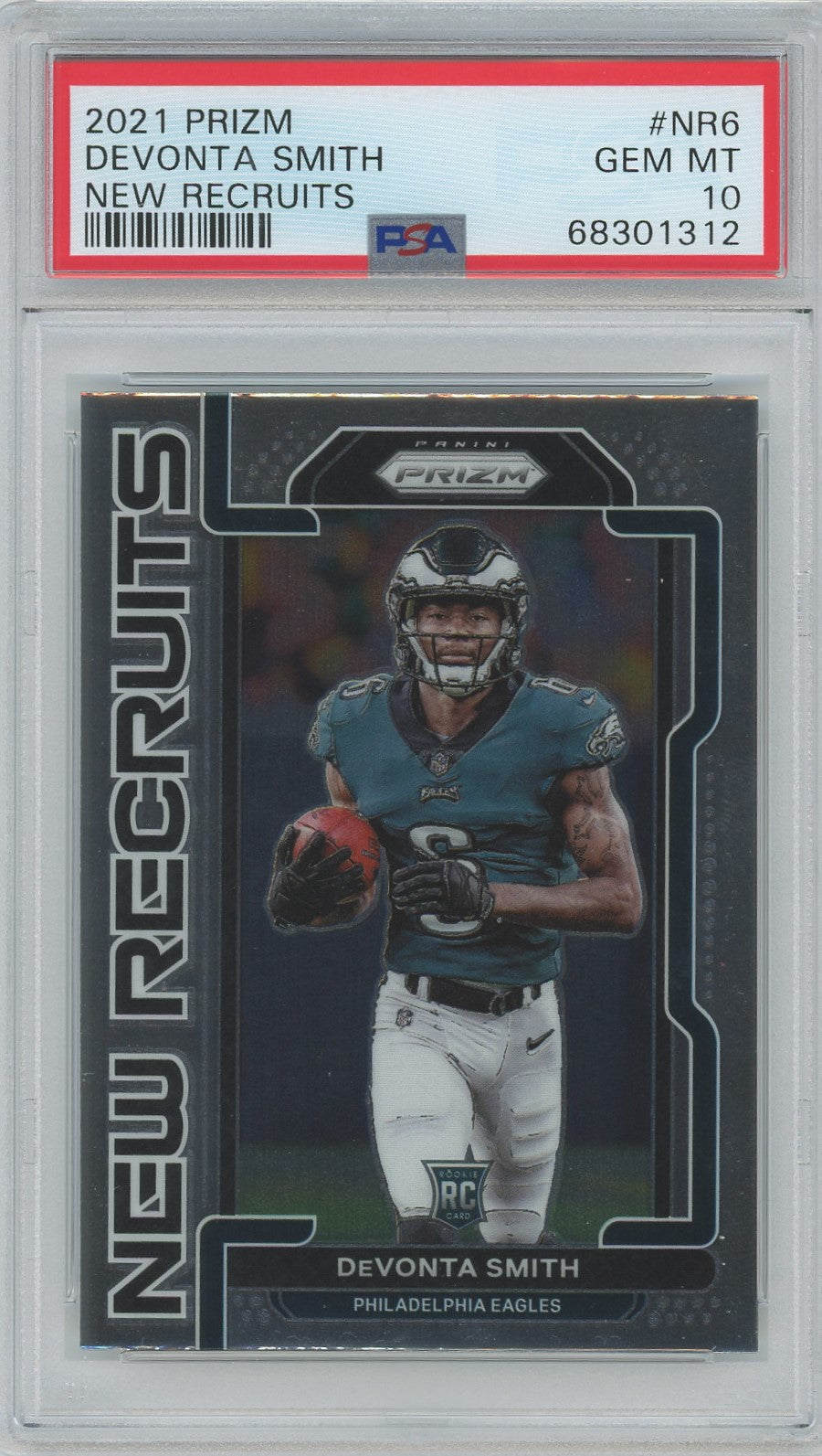 2021 Panini Prizm Devonta Smith New Recruits #NR6 PSA 10