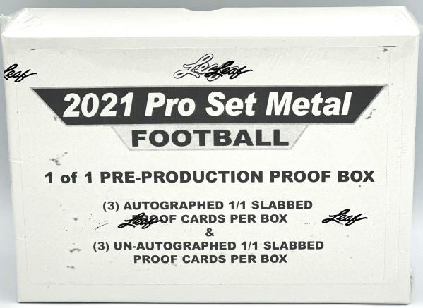 2021 Pro Set Metal Football Sealed Box