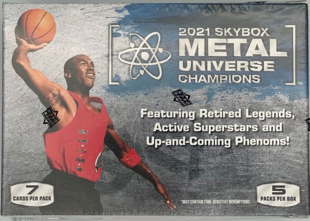 2021 Skybox Metal Universe Champions Sealed Blaster Box