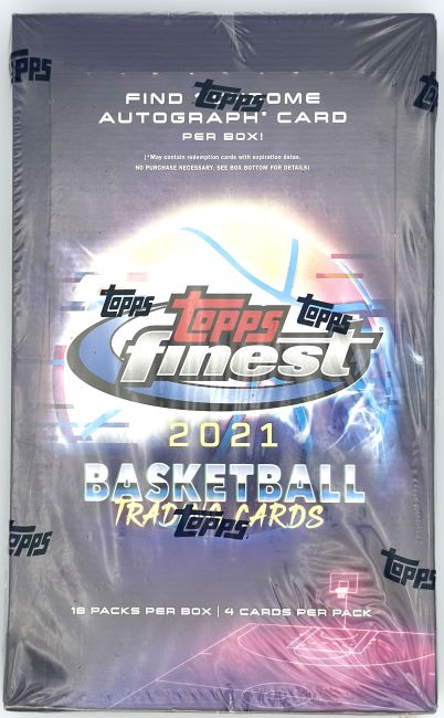 2021 Topps Finest Basketball Hobby Box Factory Sealed