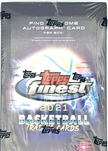 2021 Topps Finest Basketball Hobby Box Factory Sealed