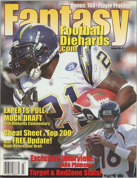 Ladainian Tomlinson Fantasy Football cover