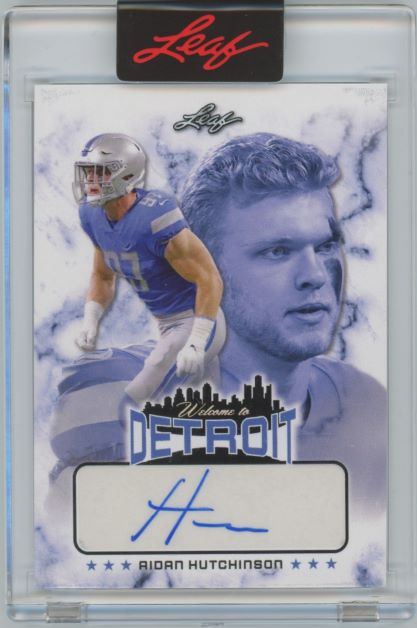 2022 Leaf Aiden Hutchinson Welcome to Detroit Rookie Auto #372/403 #WTD-AH1