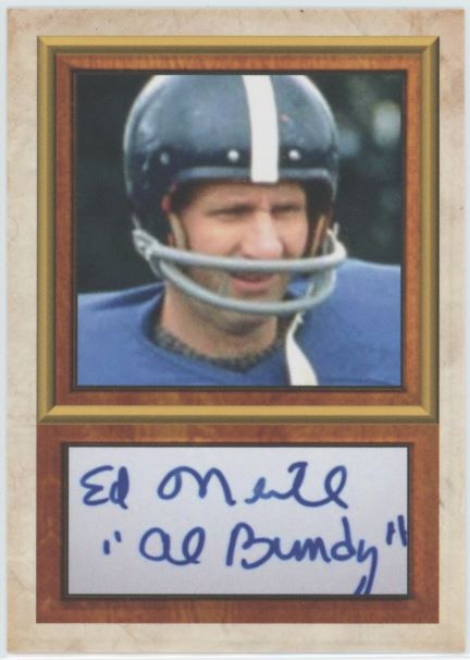 2021 D. Gordan Al Bundy Series 2 Football Facsimile signature