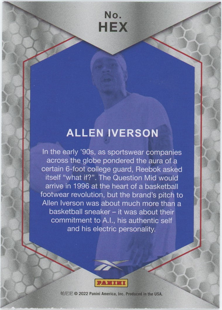 2022 Panini/Reebok Allen Iverson Reebok #HEX