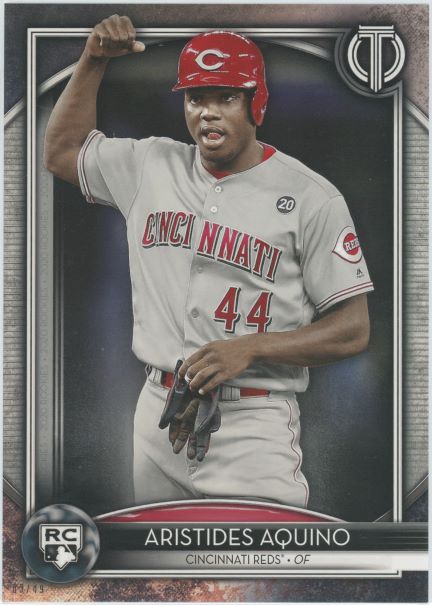 2020 Topps Tribute Aristides Aquino Jumbo 5X7 Rookie  #/49