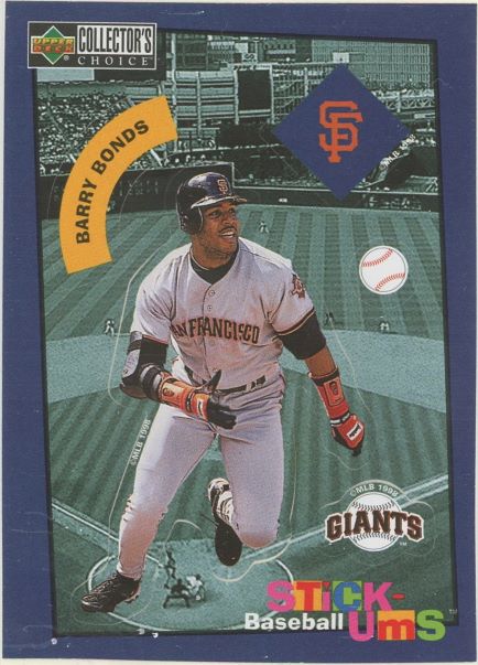 1998 Upper Deck Collector's Choice Barry Bonds Stick Ums #24