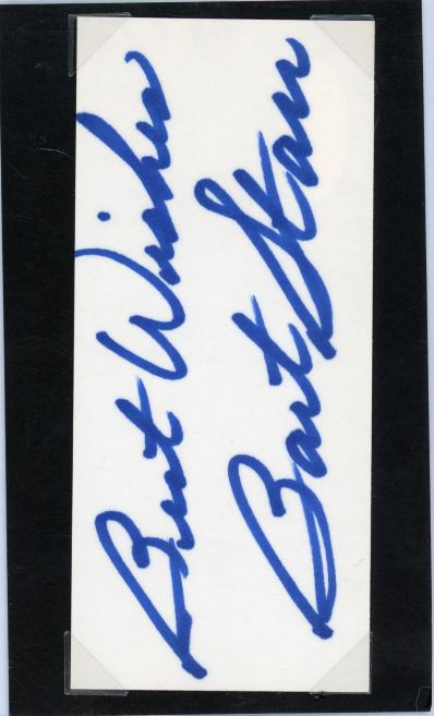 Bart Starr Autographed Cut Packers