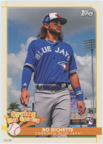 2020 Topps Bo Bichette Spring has Sprung Jumbo 5X7 #15/49