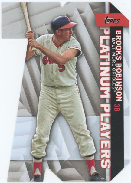 2021 Topps Series 1 Brooks Robinson Platinum Players Die-Cut Insert