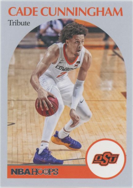 2021 Chronicles Draft Picks Cade Cunningham Hoops Tribute Rookie #51