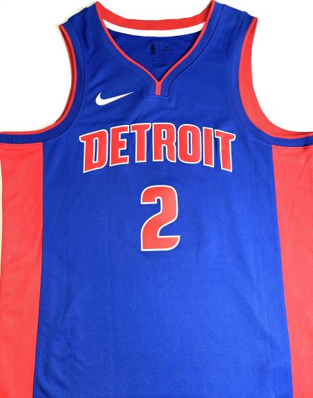 Cade Cunningham Autographed Detroit Pistons #2 Blue Jersey