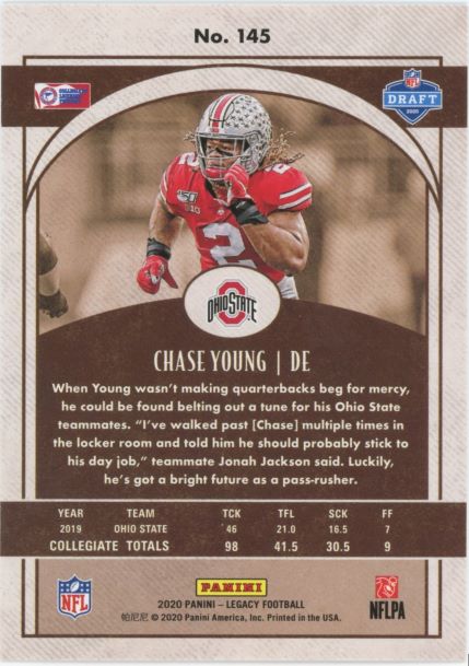 2020 Panini Legacy Chase Young Rookie #145