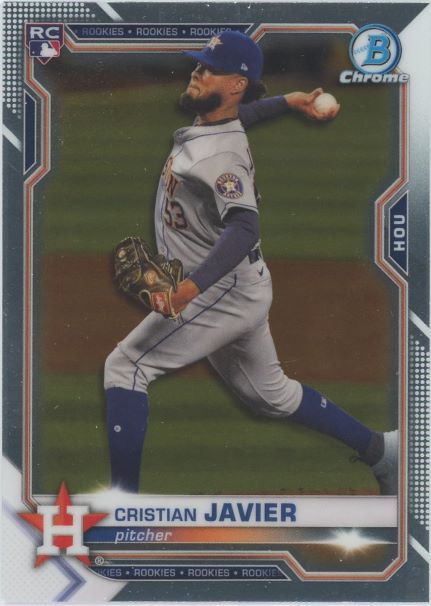 2021 Bowman Chrome Cristian Javier Rookie #80