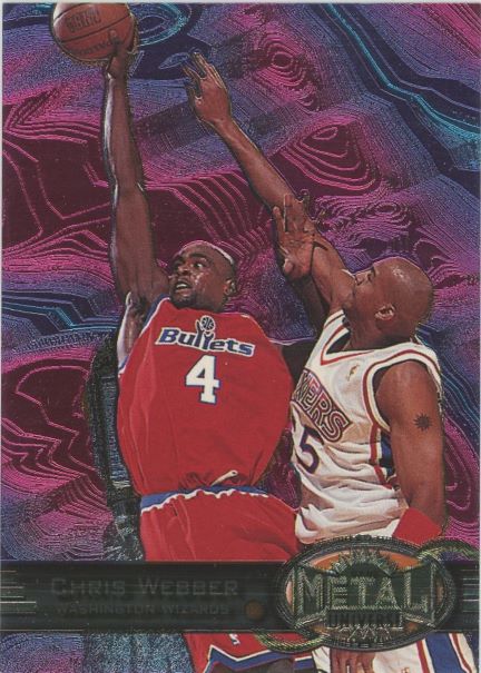 1998 Sky Box Chris Webber Metal Universe #92