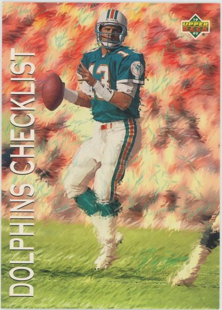 1993 Upper Deck Dan Marino Checklist #74