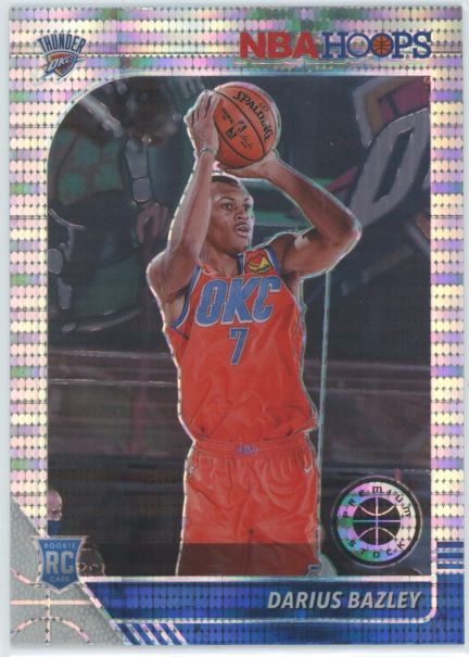 2019-20 Hoops Premium Stock Darius Bazley Silver Pulsar Rookie #249